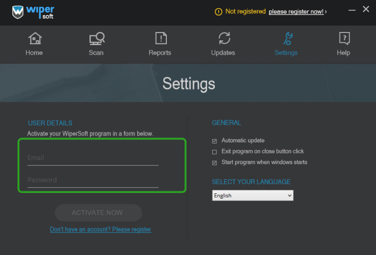 wipersoft register key